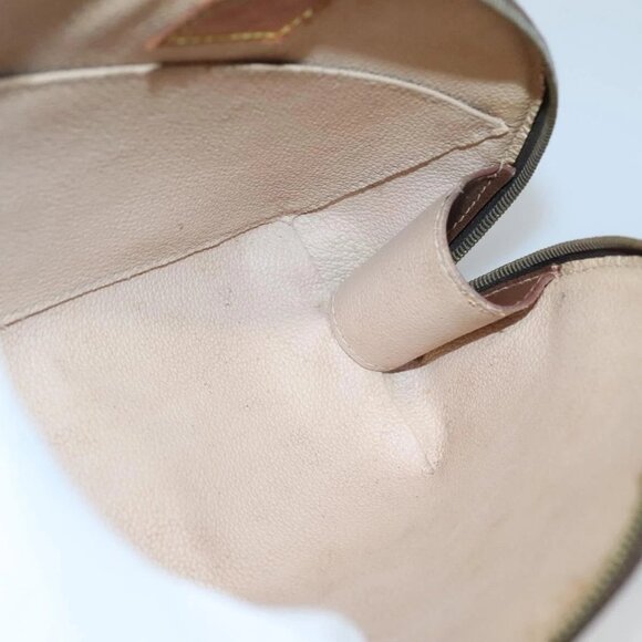 LOUIS VUITTON Monogram Trousse Demi Ronde Cosmetic Pouch LV Auth - Picture 15 of 16